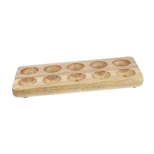 PartyKindom 3 Stk Eierschale aus Holz Frühstückstablett Kühlschrank-Eier-Organizer einfaches Eierregal schützender Eierhalter Doppelreihe Container Aufbewahrungskiste hölzern PartyKindom 3 Stk Eierschale aus Holz Frühstückstablett Kühlschrank-Eier-Organizer einfaches Eierregal schützender Eierhalter Doppelreihe Container Aufbewahrungskiste hölzern von PartyKindom