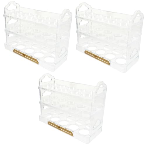 PartyKindom 3 Stück Eieraufbewahrungsbox Organizer Haushalt Pp von PartyKindom