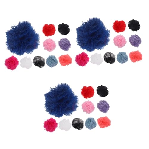 PartyKindom 3sets Winddicht Mikrofon Abdeckungen Pelzigen Muffs Für Outdoor Filmmaking 10 Stücke * 3 von PartyKindom