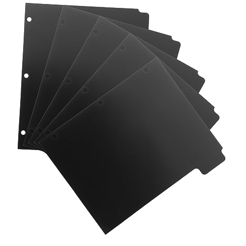 PartyKindom 5 Blätter Loseblattteiler Zubehör Für Binder-notizbücher Ordnertrenner Trennwände Für Ordner Mit 3 Ringen Ordner-trennwände, Lose Extra Breite Binder -trenner Page -tag Schwarz Abs PartyKindom 5 Blätter Loseblattteiler Zubehör Für Binder-notizbücher Ordnertrenner Trennwände Für Ordner Mit 3 Ringen Ordner-trennwände, Lose Extra Breite Binder -trenner Page -tag Schwarz Abs von PartyKindom