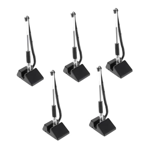 PartyKindom 5 Stück Stift Taichung Stift gelstifte gel schreibstifte gel ink pen Klebender Stift ballpoint pen Schreibtisch Desktop-Stifte Gegenstifte Gelschreiber feine Spitze Plastik Black von PartyKindom