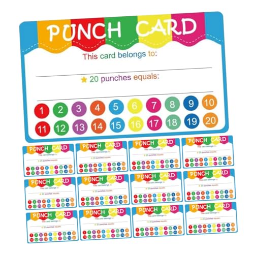PartyKindom 50 Stück Belohnungslochkarten Klassenzimmer-Incentive-Charts lohnend Klassenzimmer-Lochkarten Punchkarten Ausbildung Belohnungskarten unterrichten Klassenzimmer müssen haben Papier PartyKindom 50 Stück Belohnungslochkarten Klassenzimmer-Incentive-Charts lohnend Klassenzimmer-Lochkarten Punchkarten Ausbildung Belohnungskarten unterrichten Klassenzimmer müssen haben Papier von PartyKindom