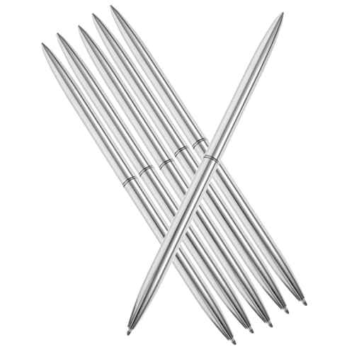 PartyKindom 6Stücke Kreativer Kugelschreiber aus Hochwertigem Metall Tragbarer Schreibstift für Büro Schule und Handwerk Reibungsloses Schreiben mit Erstklassigem Handgefühl Silberne PartyKindom 6Stücke Kreativer Kugelschreiber aus Hochwertigem Metall Tragbarer Schreibstift für Büro Schule und Handwerk Reibungsloses Schreiben mit Erstklassigem Handgefühl Silberne von PartyKindom