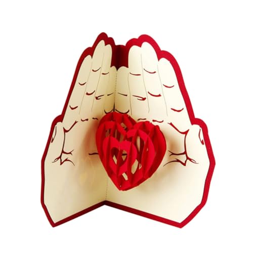 PartyKindom Dreidimensionale 3d-grußkarte Grußkarten Segen Danksagungskarte 3d-wunschkarte Valentinstag Grußkarte Einladung Herz-grußkarte Muttertag Rot Papier PartyKindom Dreidimensionale 3d-grußkarte Grußkarten Segen Danksagungskarte 3d-wunschkarte Valentinstag Grußkarte Einladung Herz-grußkarte Muttertag Rot Papier von PartyKindom
