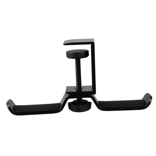 PartyKindom Dualer Kopfhörerhalter Aufhänger Stand Headset Schreibtischhakenhalter für Kopfhörer Haken zum Aufhängen von Kopfhörern Metall Black PartyKindom Dualer Kopfhörerhalter Aufhänger Stand Headset Schreibtischhakenhalter für Kopfhörer Haken zum Aufhängen von Kopfhörern Metall Black von PartyKindom
