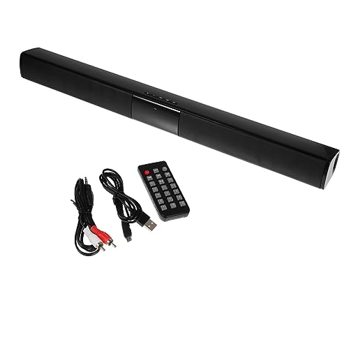 PartyKindom Fernbedienungslautsprecher Mit Langer Stange Soundbar Kabellose Lautsprecher Kabelloser Lautsprecher Stereo Lautsprecher Tragbarer Lautsprecher Musikspieler Subwoofer Abs Streifen von PartyKindom