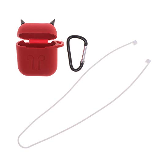 PartyKindom Kabelloses Headset-Silikonhülle, praktische Schutzhülle, Behälter, kompatibel mit roter Farbe für Geschenke von PartyKindom