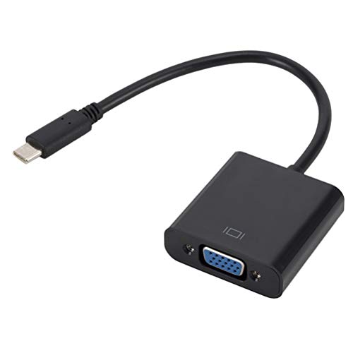 PartyKindom Langlebiger Typ - Stecker auf Buchse Full 1080P USB 3. 1 Adapterkabel für TV Projektor Monitor (schwarz) für Geschenke von PartyKindom