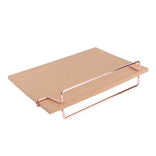 PartyKindom Nachrichtenanzeigetafel Büro Korkplatte Gold Pinnwand für zu Hause Hinweistafeln für zu Hause schreibtisch Brett Korkbrett Bulletin Boards Korktafel beachten Bullitin Board Hölzern von PartyKindom