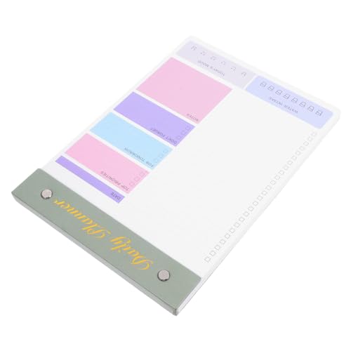 PartyKindom Notizbuch Endkappen stecken notiz notizblock Abziehbilder berühren Abreißnotizblock Grün Notizblock Schreibtisch zum Notizblock kleine linierte Notizblöcke Papier Olive Green von PartyKindom