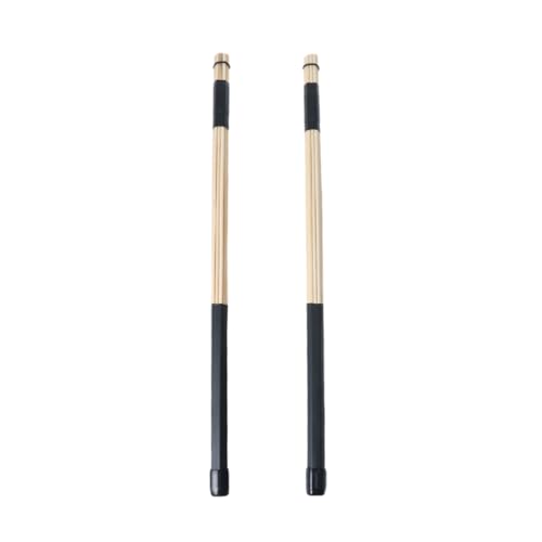 PartyKindom Paar Drum Stick Schwarz Bürsten Bambus Trommel Holz Trommel Jazz Drum Pinsel Trommel Pinsel Sticks Holz von PartyKindom