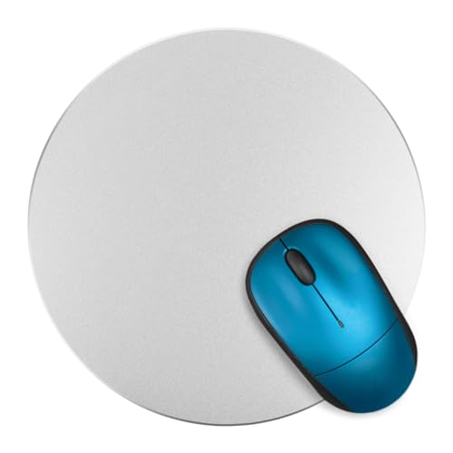 PartyKindom Runder Mauspad aus Aluminium Metallisches Mauspad für Desktop Pcs und Laptops Silber rutschfeste Unterseite für Optimale Nutzung PartyKindom Runder Mauspad aus Aluminium Metallisches Mauspad für Desktop Pcs und Laptops Silber rutschfeste Unterseite für Optimale Nutzung von PartyKindom