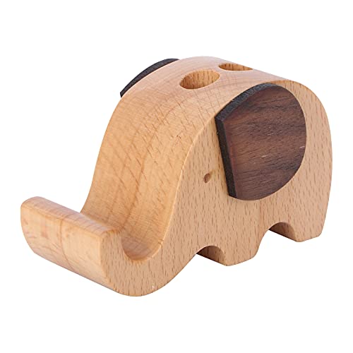 PartyKindom Süße Schreibtischdeko Handy-tierhalter Handy Schreibtisch Veranstalter Tier Handy Halter Behälter Für Elefantenstifte H?lzerner Stiftbeh?lter Hölzern Zubehör Multifunktion von PartyKindom