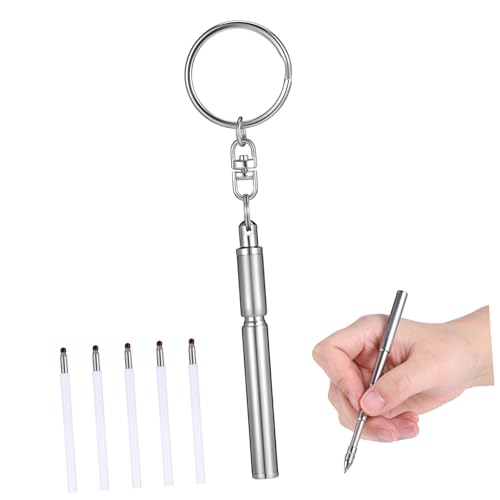 PartyKindom Teleskopstift-Set tragbar teleskopisch Taschenstift zum Schreiben teleskopieren Mini-Stift Hallo schlüsselanhänger Stiftschlüsselkette winzige Stifte Rostfreier Stahl Silber PartyKindom Teleskopstift-Set tragbar teleskopisch Taschenstift zum Schreiben teleskopieren Mini-Stift Hallo schlüsselanhänger Stiftschlüsselkette winzige Stifte Rostfreier Stahl Silber von PartyKindom