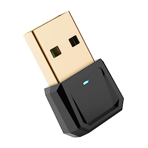 PartyKindom USB-Adapter -Adapter Drahtloser Sender WLAN-dongle-Adapter 5. 0 Drahtloser Audioempfänger Audiosender USB-Sender Multimedia-Audio-Adapter Abs Tragbar Drahtlose Netzwerkkarte von PartyKindom