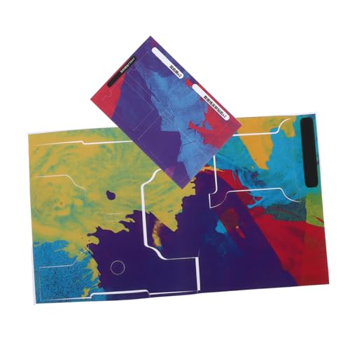 PartyKindom Wasserfarben-Design Kopfhörer Skin Aufkleber Wireless Ohrhörer Box Aufkleber Kompatibel für Pro (Grün) für Männer Frauen von PartyKindom