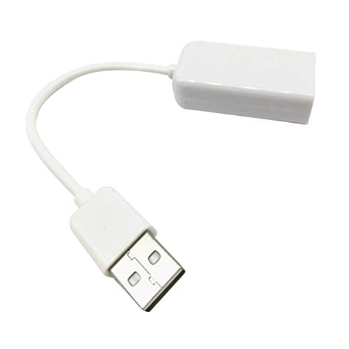 Soundkarte Für Computer-kopfhörer Usb-audio-adapter-karte Usb-audio-adapterkarte Kopfhörer- Und Mikrofonbuchsen Usb-soundkarte Computer-kopfhörer-soundkarte Stereo Weiß Mit Linie von PartyKindom