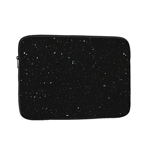Laptop-Tasche mit Glitzer, stoßfest, 43,2 cm (17 Zoll), für Geschäftsreisen, Reisen, Schule, Büro, für den täglichen Gebrauch, Schwarz von PartyUnix