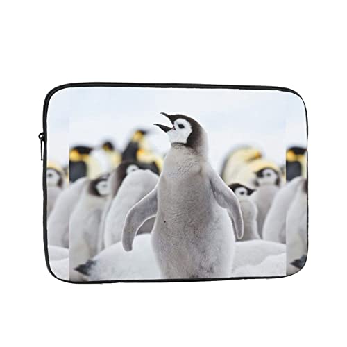 Laptop-Tasche mit niedlichem Pinguin-Tiermuster, stoßfest, tragbar, 38,1 cm (15 Zoll), Geschäftsreisen, Reisen, Schule, Büro, für den täglichen Gebrauch von PartyUnix