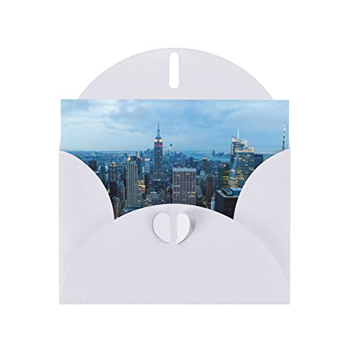 Weiße New York Fashion City Grußkarte aus hochwertigem Perlenpapier, 10,2 x 15,2 cm, für Geburtstagskarte, Party, Einladungskarte von PartyUnix