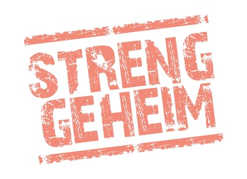 Partynelly 10x Notizblock Streng geheim, A7, Mitgebsel Detektivparty von Partynelly