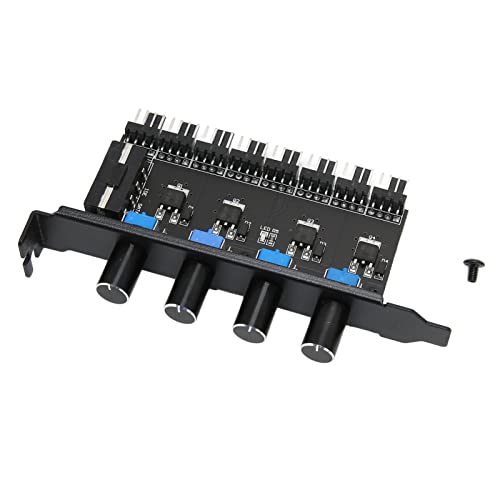 8-Kanal-PC-Lüfter-Hub, 4-Tasten-PC-Lüfter-Hub für niedrige Temperaturen, 8-Kanal-4-Pin-Chassis-Schnittstelle von Pasamer