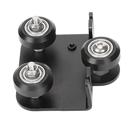 Pasamer Extruder-Rückenstützplatte, 24 mm Durchmesser Metallmaterial Schwarz 11 mm Höhe V-Typ 3D-Extruder-Rückenstützplatte für Ender 3s von Pasamer