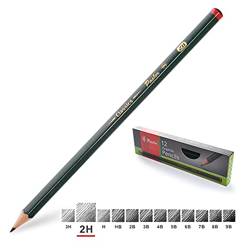 Pasler Professionelle Bleistifte zum Skizzieren, Zeichnen, 12 Stück (2H) von Pasler