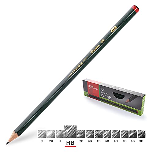 Pasler Professionelle Bleistifte zum Skizzieren, Zeichnen, 12 Stück (HB) von Pasler