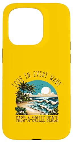 Liebe in jeder Welle - Pass-a-Grille Beach Hülle für iPhone 15 Pro von Pass-a-Grille Beach in Florida Designs