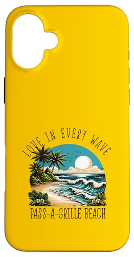 Liebe in jeder Welle - Pass-a-Grille Beach Hülle für iPhone 16 Plus Liebe in jeder Welle - Pass-a-Grille Beach Hülle für iPhone 16 Plus von Pass-a-Grille Beach in Florida Designs