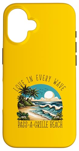 Liebe in jeder Welle - Pass-a-Grille Beach Hülle für iPhone 16 Liebe in jeder Welle - Pass-a-Grille Beach Hülle für iPhone 16 von Pass-a-Grille Beach in Florida Designs