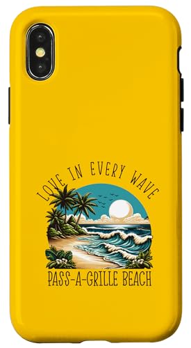 Liebe in jeder Welle - Pass-a-Grille Beach Hülle für iPhone X/XS Liebe in jeder Welle - Pass-a-Grille Beach Hülle für iPhone X/XS von Pass-a-Grille Beach in Florida Designs