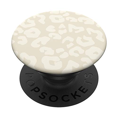 Leopardenmuster, Creme / Weiß PopSockets mit austauschbarem PopGrip Leopardenmuster, Creme / Weiß PopSockets mit austauschbarem PopGrip von Pastel Beige Leopard Cheetah Animal Print