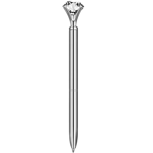 Pastoralist Kristall -Edelstein -Top -Stifte Metall -Kugelstifte Schreiben von Rollenkugelstiften Silber, Stift mit großem Edelstein Pastoralist Kristall -Edelstein -Top -Stifte Metall -Kugelstifte Schreiben von Rollenkugelstiften Silber, Stift mit großem Edelstein von Pastoralist
