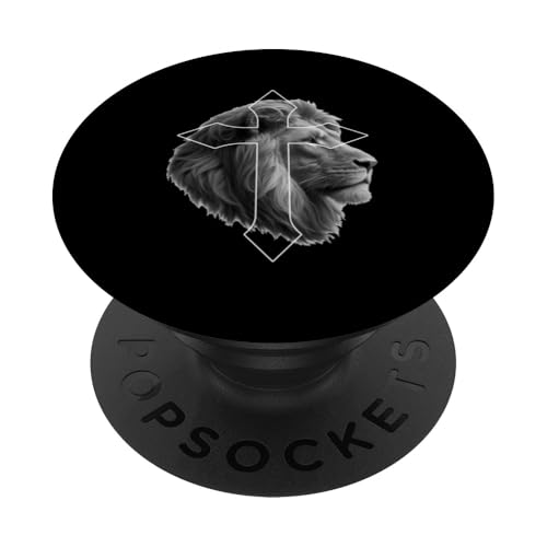 Jesus Löwe von Juda Christlicher religiöser Gläubiger Anbeter PopSockets Klebender PopGrip von Pastors Bible Reader Nuns Priests Worship Prayer