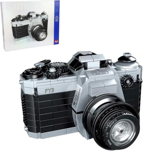 Pasyru Technic 00846 Digitalkamera Baukasten, Retro-Digitalkamera, Baumodell-Set, 405-teilig, Mini-Spiegelreflexkamera-Modellbausatz, Digitalkamera Erwachsene, nicht kompatibel mit Lego (00846) von Pasyru