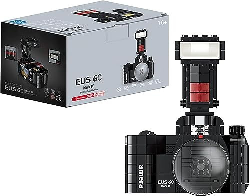 Technik Kreativ Digital Kamera Bausteine, 407 Teile Mini SLR Camera Bausteine Spielzeug, Retro Digitalkamera Bausteine Modell, Digitalkamera Modell für Kinder Erwachsene Technik Kreativ Digital Kamera Bausteine, 407 Teile Mini SLR Camera Bausteine Spielzeug, Retro Digitalkamera Bausteine Modell, Digitalkamera Modell für Kinder Erwachsene von Pasyru