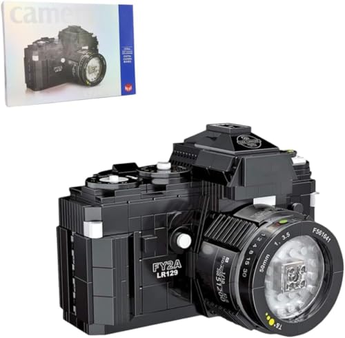 Technik Kreativ Digital Kamera Bausteine Bausatz, 627 Teile SLR Camera Bausteine Spielzeug, Retro Digitalkamera Bausteine Modellbausatz (00844) von Pasyru