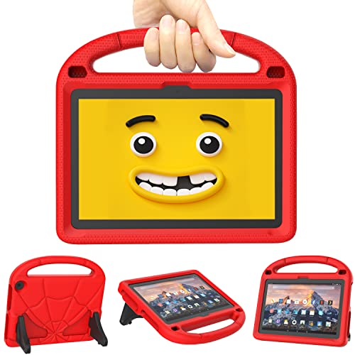 2022 Neue 8 Zoll Tablet Hülle für Kinder Nicht Kompatibel mit iPad Lenovo 8 Zoll Tablets(Nur 12./10. Gen, 2022/2020) -Patamiyar rutschfeste Leichte Stoßfeste Schutzhülle mit Griff Ständer -Rot von Patamiyar