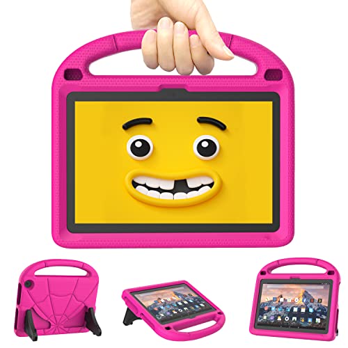 Fire HD 8 & 8 Plus Tablet Hülle für Kinder (12/10th Generation, 2022/2020 Release), Patamiyar Leichte Stoßfeste Schutzhülle mit Griff Ständer für Fire HD 8 Kids Tablet & Kids Pro Tablet -Rosa von Patamiyar