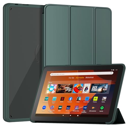 Hülle für 10,1 Zoll Tablets (Nur 13. Gen, 2023), Nicht für Nokia iPad 10,1 Zoll Tablets, Patamiyar Schlanke TPU+PC+Acryl Dreifach Faltbare Ständer hülle mit Auto Schlaf/Wach für 10Tablets - Grün von Patamiyar