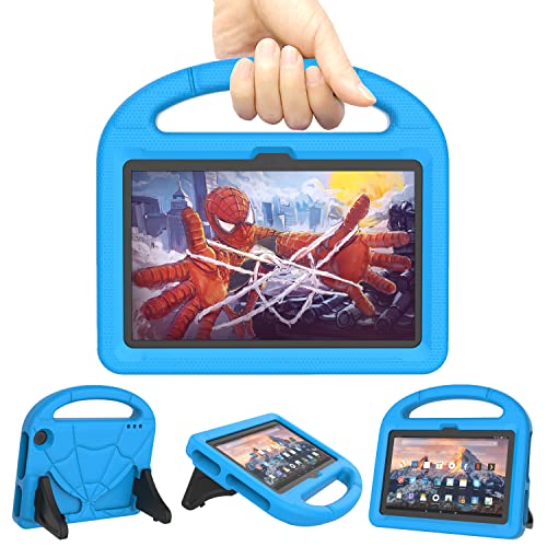 Kinder Tablet Hülle für 2022 Tablet Nicht Geeignet für Samsung TCL 7 Zoll Tablets(Nur 12. Gen) - Patamiyar Leichte Stoßfeste Hülle mit Griff Ständer für 7 Zoll Tablet - Blau von Patamiyar