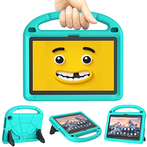 Kinderhülle mit Standgriff für Neues 8 Zoll Tablets Nicht Geeignet für Sumsang iPad 8 Zoll Tablets(Nur 12./10. Generation, 2022/2020) - Patamiyar Kindersichere Leichte Stoßfeste Hülle -Türkis von Patamiyar