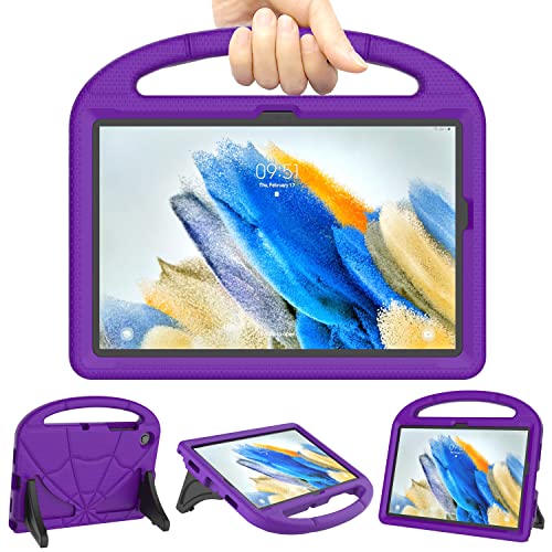 Patamiyar Kinder Hülle für Samsung Galaxy Tab A8 10,5 Zoll 2022, Leichte Stoßfest kinderfreundliche Hülle mit Griff und Ständer für Galaxy Tablet A8 10,5 Zoll (SM-X200/X205/X207) (Violett) von Patamiyar