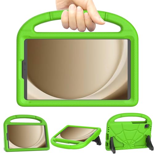 Patamiyar Kinder Hülle für Samsung Galaxy Tab A9 8,7 Zoll 2023, Leichte Stoßfest Samsung A9 Tablet Hülle mit Griff Ständer für Samsung Galaxy Tab A9 (SM-X110/X115/X117) &Tab A7 Lite -Grün von Patamiyar