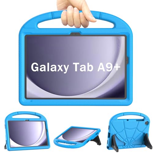 Patamiyar Kinder Hülle für Samsung Galaxy Tab A9 Plus 11 Zoll 2023, Leichte Stoßfest Samsung A9+ Plus Tablet Hülle mit Griff Ständer für Samsung Galaxy Tab A9 Plus Tablet (SM-X210/X216/X218) -Blau von Patamiyar