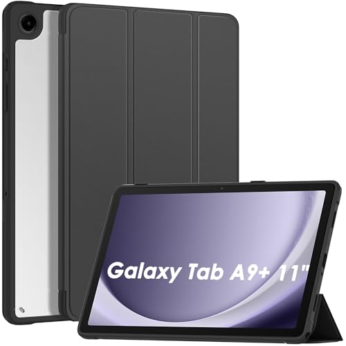 Patamiyar Samsung Galaxy Tab A9+ Plus Hülle 11 Zoll 2023(SM-X210/X216/X218),Galaxy Tab A9 Plus Hülle 11" Schlanker Leichter Ständer Schutzhülle mit Auto Schlaf/Wach Für Samsung Tablet A9 Plus-Schwarz von Patamiyar