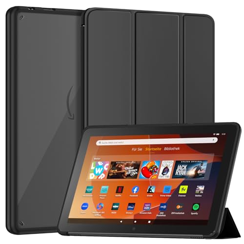 Stativ Tablet Hülle für 10,1 Zoll Tablets(Nur 2023 veröffentlichte Modelle der 13. Gen), Nicht Geeignet für Samsung TCL10,1 Zoll Tablets, Patamiyar Leichte Stoßfeste Standhülle -Schwarz von Patamiyar