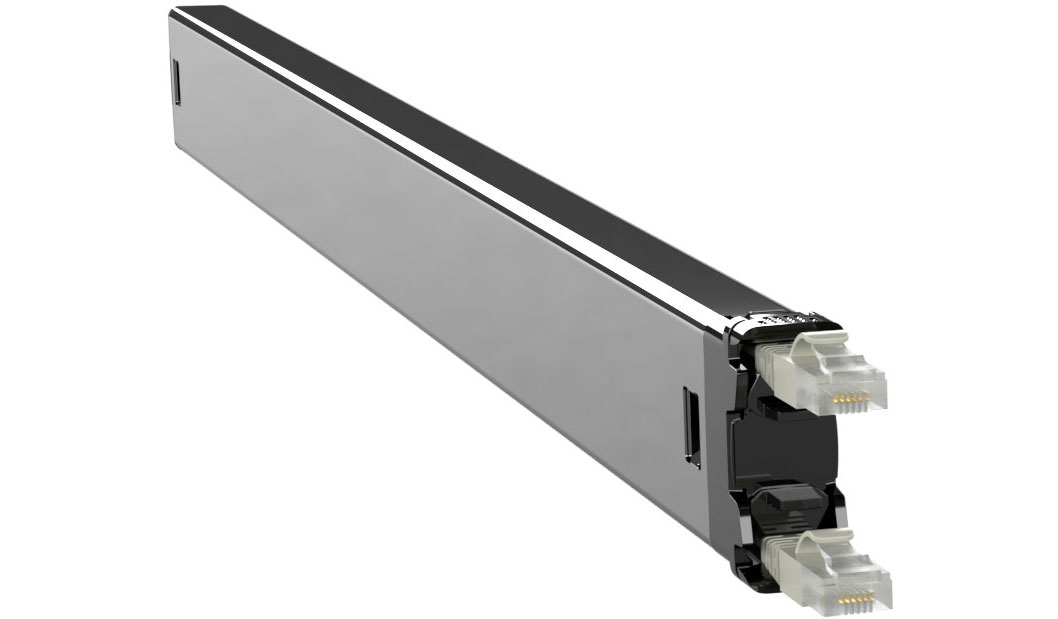 PATCHBOX PLUS+ - Kupferkassette - einziehbar - CAT 6a - STP (C60STPXC6AX1GY) von Patchbox